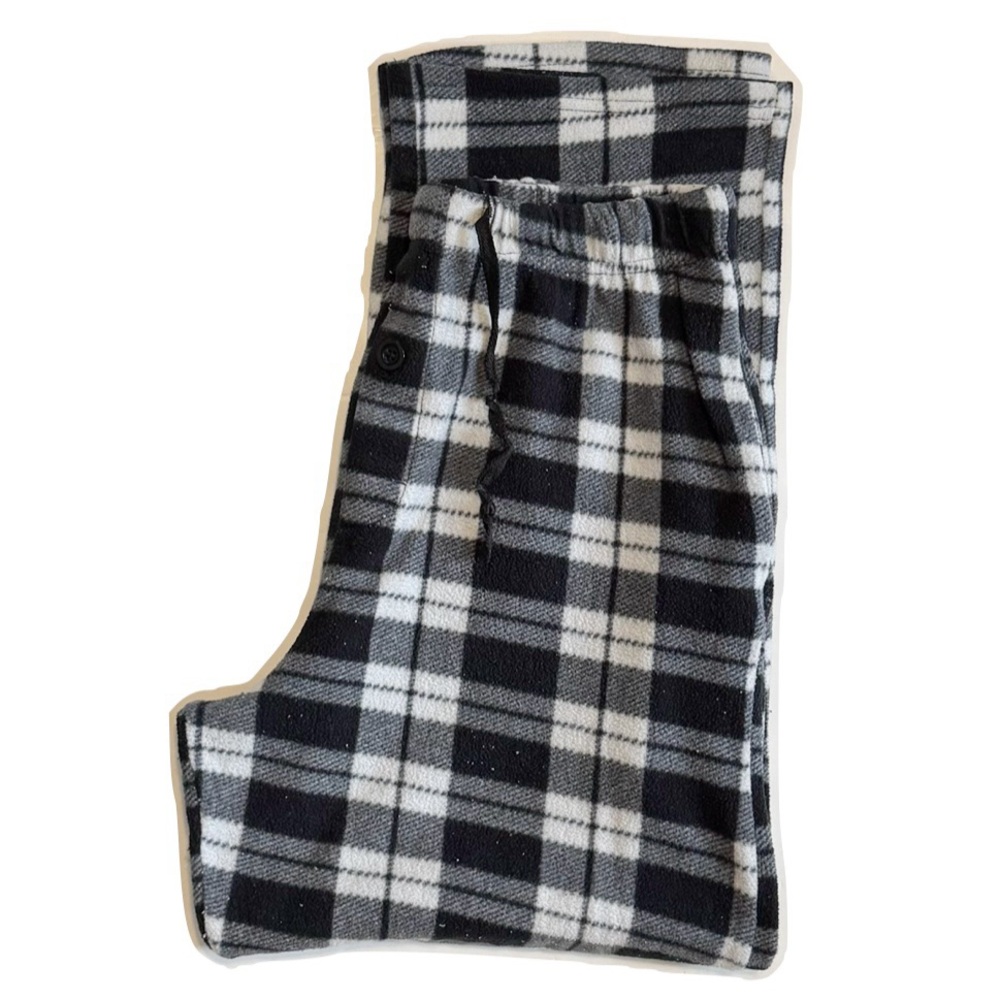 Pajama Pants 3 for 15 SALE CLEARANCE Black and White Check Plaid